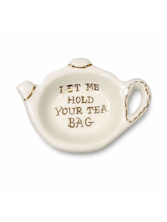 Lu Arts of California Other - Tea Bag Holder Let me Hold your Tea Bag Lu Arts of California Ceramic Hand Paint